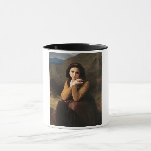 Mignon Innocence Adoleszenz Girl, Bouguereau Tasse (Zentrum)