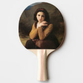 Mignon Innocence Adoleszenz Girl, Bouguereau Tischtennis Schläger (Rückseite)