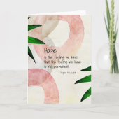 Mignon McLaughlin Hope Quote Blank Karte (Vorderseite)