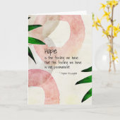 Mignon McLaughlin Hope Quote Blank Karte (Gelbe Blume)