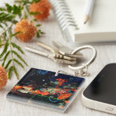 Mignon - Obst und Austern, Kunstmalerei Schlüsselanhänger (Vorderseite rechts)