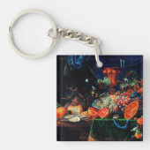 Mignon - Obst und Austern, Kunstmalerei Schlüsselanhänger (Vorderseite)