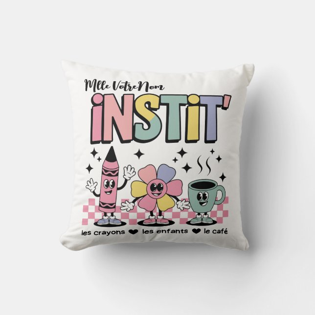 Mignon Retro für Instit Kissen (Vorderseite)