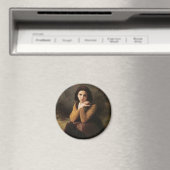 Mignon (Sweet Young French Girl) (von Bouguereau) Magnet (In Situ (Geschirrspüler))