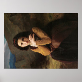 Mignon (Sweet Young French Girl) (von Bouguereau) Poster