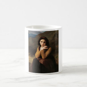 Mignon Unschuld eines jungen Mädchens, Bouguereau Kaffeetasse