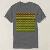 Mignonette Green Abstrakt Low Polygon Hintergrund T-Shirt (Design vorne)