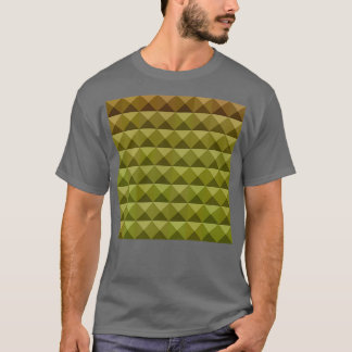 Mignonette Green Abstrakt Low Polygon Hintergrund T-Shirt