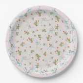 Mignonette Strawberries French Blue Large Plate Pappteller (Vorderseite)