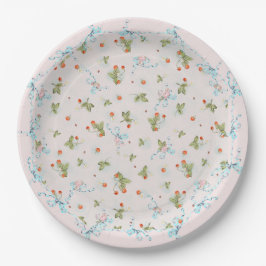 Mignonette Strawberries French Blue Large Plate Pappteller