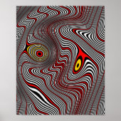 Migraine Aura Op Art Poster (Vorne)