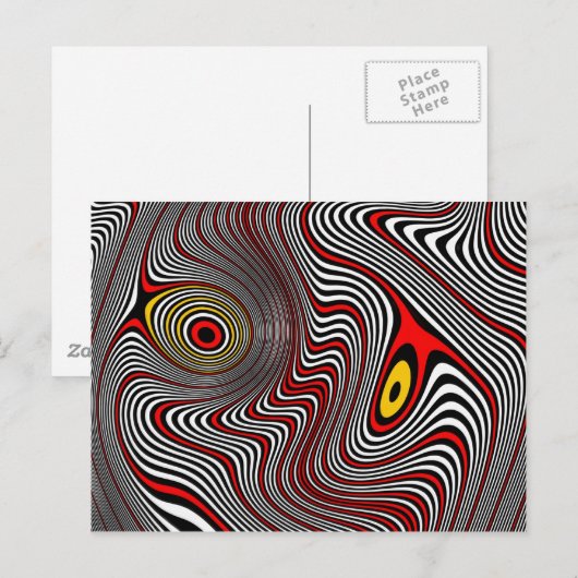 Migräne Aura optische Illusion Postkarte (Vorne/Hinten)