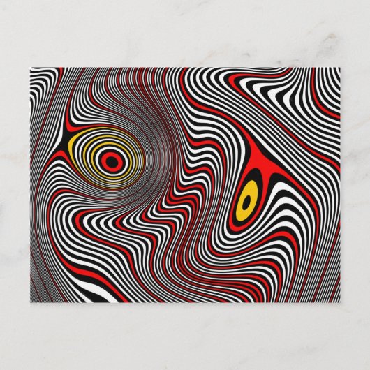 Migräne Aura optische Illusion Postkarte (Vorderseite)