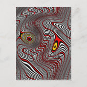 Migräne-Aura-optische Täuschung Postkarte (Vorderseite)