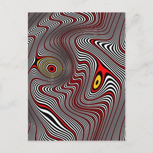 Migräne-Aura-optische Täuschung Postkarte (Vorderseite)