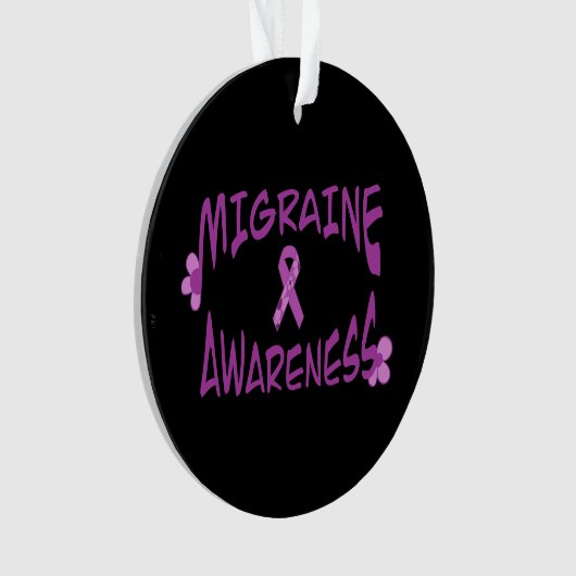 Migräne Bewusstsein Akrylus Ornament (Vorderseite)