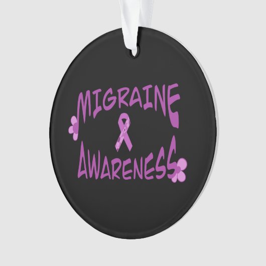 Migräne Bewusstsein Akrylus Ornament (Vorderseite)
