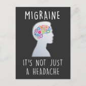 Migräne Bewusstsein Kopfschmerzen Schmerzen Postkarte (Vorderseite)