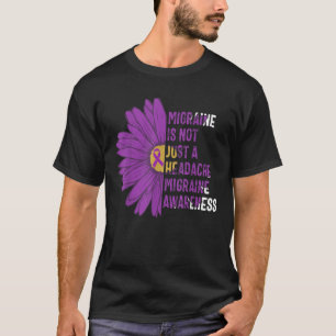 Migräne Bewusstsein nicht nur ein Lila Kopfschmerz T-Shirt