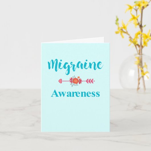 Migräne Kopfschmerzen Bewusstsein Karte (Gelbe Blume)