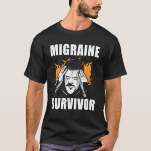 Migräne Überlebender Migräne Krieger Monat des Bew T-Shirt