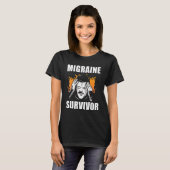 Migräne Überlebender Migräne Krieger Monat des Bew T-Shirt (Vorne ganz)