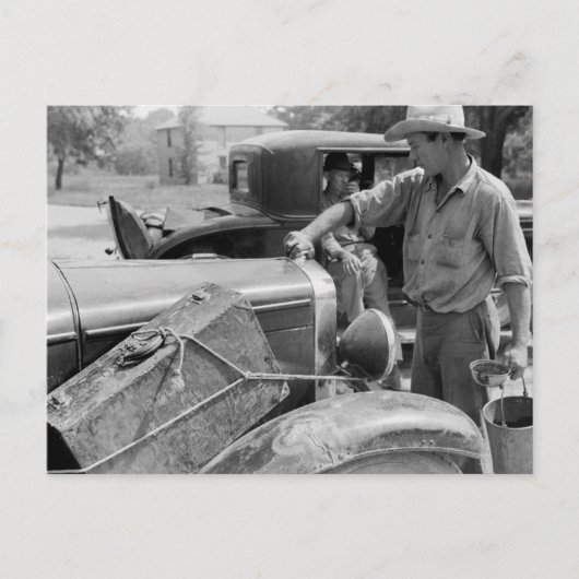 Migrant Fruit Worker Cars, 1940 Postkarte (Vorderseite)