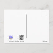 Migrant Hawker Dragonfly, Holding on DIY Postcard Postkarte (Rückseite)