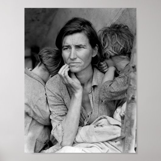 Migrant Mother - Florence Thompson and Children - Poster (Vorne)