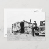 Migrant Zuhause 1937. Postkarte (Vorne/Hinten)