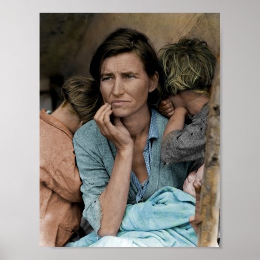 Migrantenmutter von Dorothea Lange 1936 Poster (Vorne)