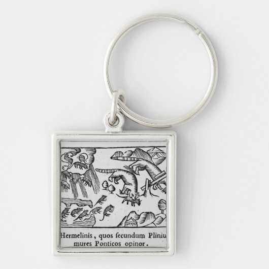 Migration der Lemminge Schlüsselanhänger (Vorne)