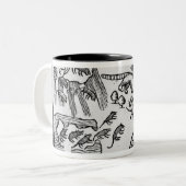 Migration der Lemminge Zweifarbige Tasse (Vorderseite Links)