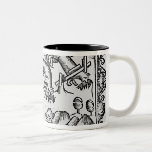 Migration der Lemminge Zweifarbige Tasse