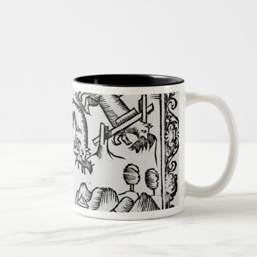 Migration der Lemminge Zweifarbige Tasse (Rechts)