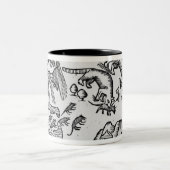 Migration der Lemminge Zweifarbige Tasse (Mittel)
