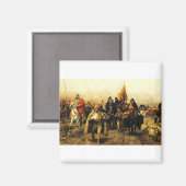 Migration der Serben von Paja Jovanovic Fine Art Magnet (Vorderseite/Rückseite)