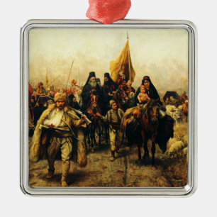 Migration der Serben von Paja Jovanovic Fine Art Ornament Aus Metall
