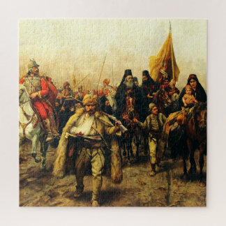 Migration der Serben von Paja Jovanovic Fine Art Puzzle