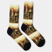 Migration der Serben von Paja Jovanovic Fine Art Socken (Rechts)