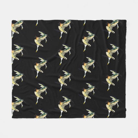 MIGRATION KANADISCHER GEISTER FLEECEDECKE (Vorderseite (Horizontal))