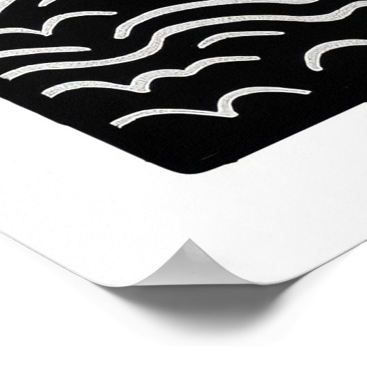 Migration Large Linocut Print Poster (Ecke)