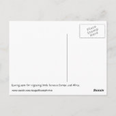 Migrationshintergrund Postkarte (Rückseite)