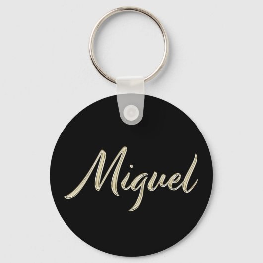 Miguel Button Name Schlüsselanhänger (Vorderseite)