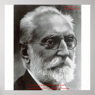 Miguel de Unamuno Lieben Könnende Zitat Poster