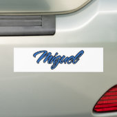 Miguel Name blue Aufkleber Sticker Autoaufkleber (Auf Auto)