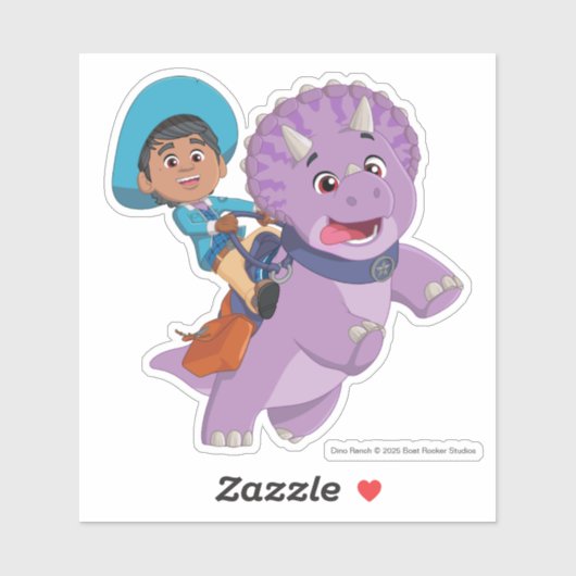 Miguel und Tango | Dino Ranch Aufkleber (Blatt)