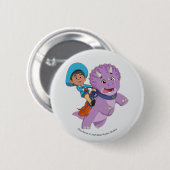 Miguel und Tango | Dino Ranch Button (Vorne & Hinten)