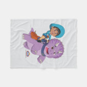 Miguel und Tango | Dino Ranch Fleecedecke (Vorderseite (Horizontal))