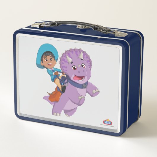 Miguel und Tango | Dino Ranch Metall Brotdose (Rückseite)